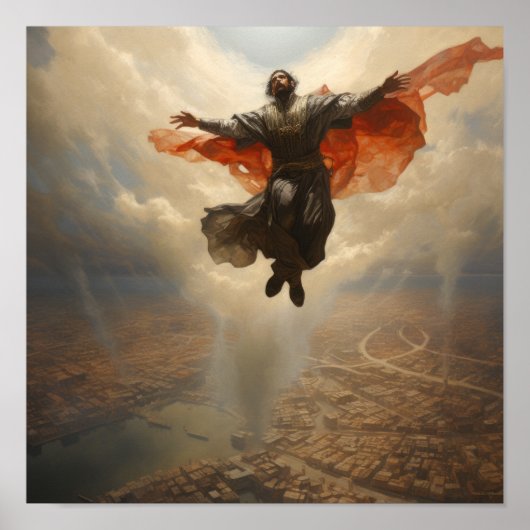 Azrael flottant au-dessus de l'humanité - Poster u (Devant)