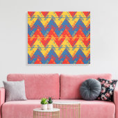 Aztec Abstract Canvas Afdruk (Insitu (Woonkamer))