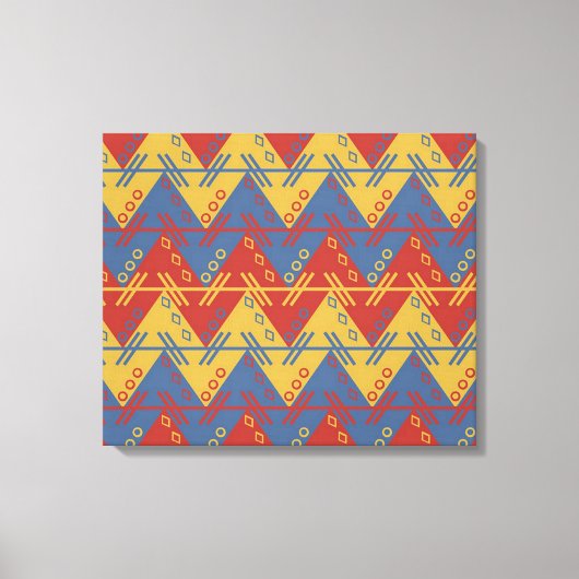 Aztec Abstract Canvas Afdruk (Voorkant)