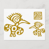 Aztec Ancient Birds! Oude culturen Design! Briefkaart (Voorkant)