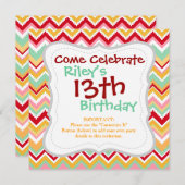 Aztec Andes Tribal Mountains Chevron Fiesta Zigag Kaart (Voorkant / Achterkant)