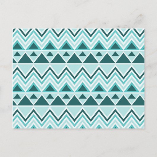 Aztec Andes Tribal Mountains Triangles Chevrons Briefkaart (Voorkant)