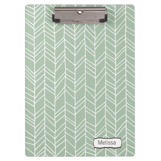 Aztec Arrow Pattern Modern Personalized Clip board Klembord (Voorkant)