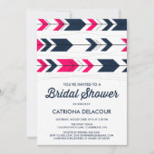 Aztec Arrows Pattern | Bridal Shower-uitnodiging Kaart (Voorkant)