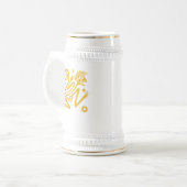 Aztec Art Golden Monkey uit het oude Mexico Bierpul (Voorkant links)