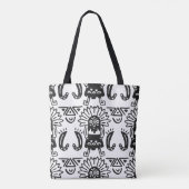 Aztec Art - Lizard Pattern Draagtas (Achterkant)