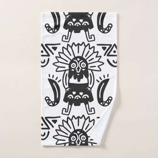 Aztec Art - Lizard Pattern Handdoek (Handdoek)