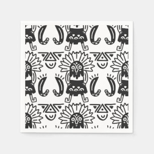 Aztec Art - Lizard Pattern Servet