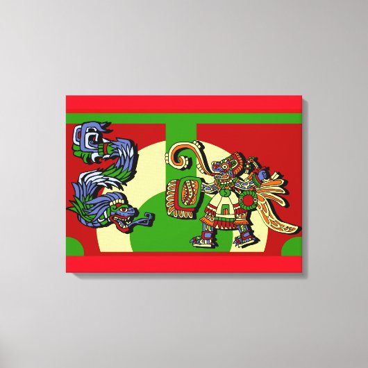 Aztec Artistic Design Canvas Afdruk (Voorkant)