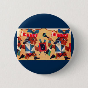 Aztec Aztecs Ronde Button 5,7 Cm