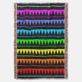 Aztec Bergen - Regenboog 01 Deken (Voorkant Verticaal)