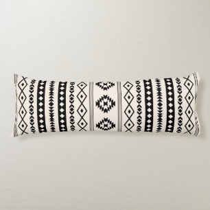 Aztec Black op Cream Mixed Motifs (V) Pattern Lichaamskussen