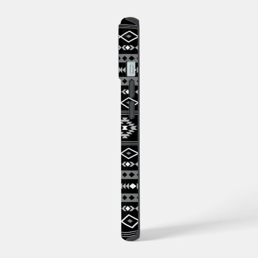 Aztec blanc gris noir Motifs mélangés Motif (Côté gauche)