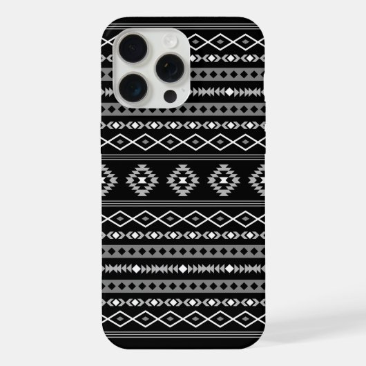 Aztec blanc gris noir Motifs mélangés Motif (Verso)