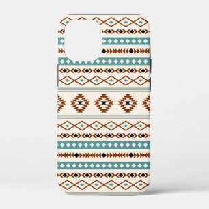 Aztec Blauwgroen Terracotta Black Ca iPhone 12 Mini Hoesje