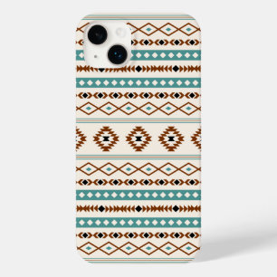 Aztec Blauwgroen Terracotta Black Cream Mixed Patt Case-Mate iPhone 14 Plus Hoesje