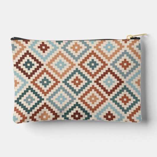 Aztec bloksymbool Big PTN Teals CRM-terracotta's Etui (Achterkant)