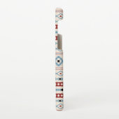 Aztec Blue Red Black Cream Gemengde Motieven Patro Samsung Galaxy Hoesje (Linkerkant)