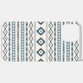 Aztec Blues Cream Mixed Motifs Pattern Hoesje-Mate Case-Mate iPhone Case (Achterkant (horizontaal))