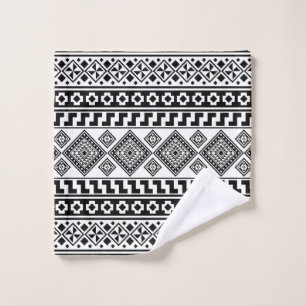 Aztec Boho, Motif tribal géométrique noir blanc