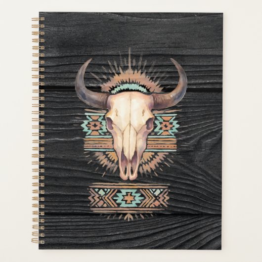 Aztec Boho Skull Planner (Voorkant)