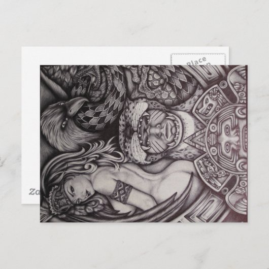 Aztec Briefkaart (Voorkant / Achterkant)