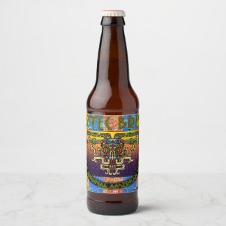 Aztec brouwt het originele Amerikaanse bier Etiket