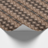 Aztec Brown Cadeaupapier (Hoek)