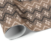 Aztec Brown Cadeaupapier (Rol Hoek)
