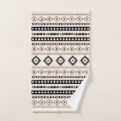 Aztec Brown Crème Noire Mixte Motifs Motif (Serviette à main)