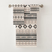Aztec Brown Crème Noire Motifs Mixtes Motif Rpt (En situation)