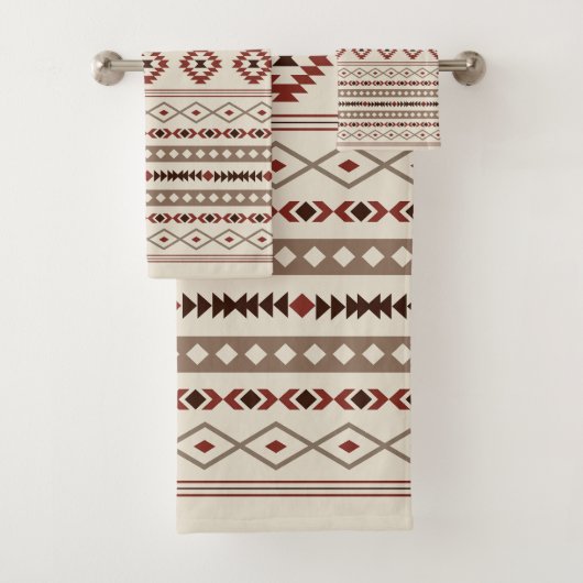 Aztec Browns Crème rouille Mixte Motifs Motif (En situation)