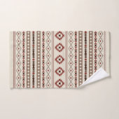 Aztec Browns Crème rouille Mixte Motifs Motif (Serviette à main)