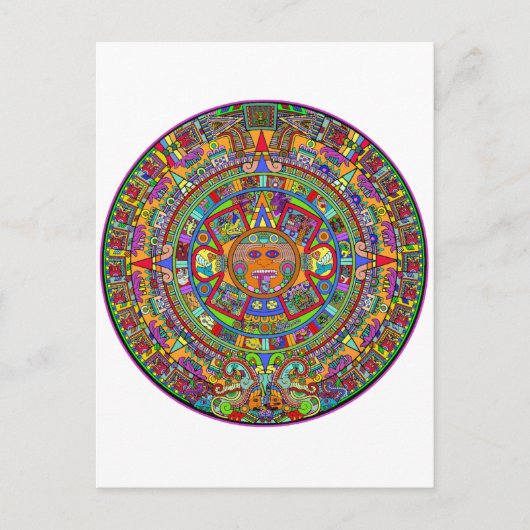 Aztec Calendar Briefkaart (Voorkant)