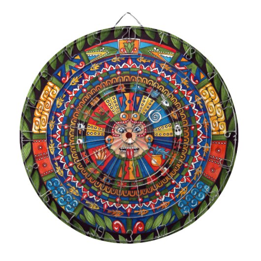 Aztec Calendar-dartboard Dartbord (Voorkant)