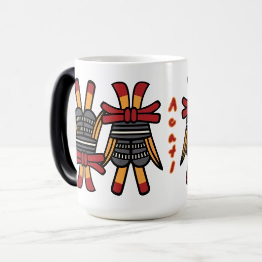 Aztec Calendar Day 13 - Acatl Magische Mok (Voorkant links)