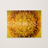 Aztec Calendar Gold Effect Legpuzzel (Horizontaal)