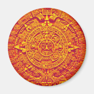 Aztec Calendar - Gold Magneet