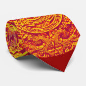 Aztec Calendar - Gold Stropdas (Opgerold)