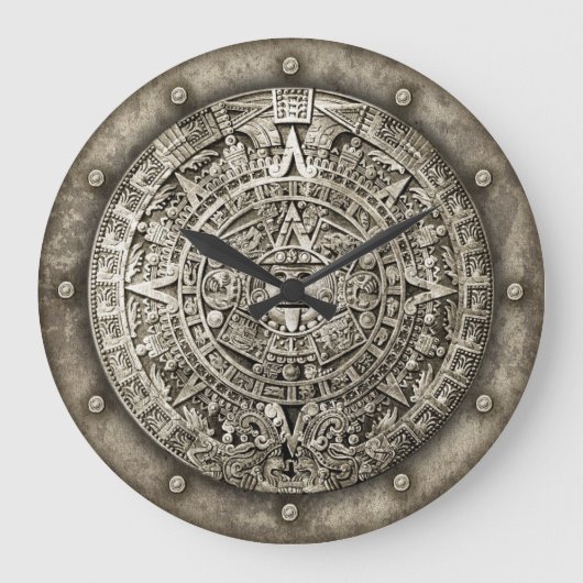 Aztec Calendar Grote Klok (Voorkant)