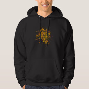 Aztec Calendar Mexican Native Mayas Mayans Art Hoodie