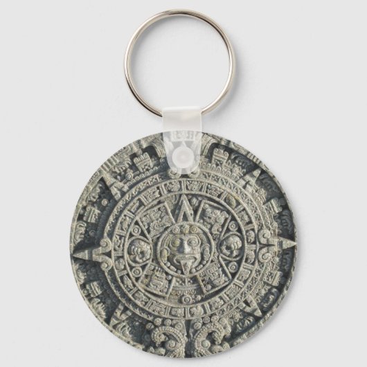 Aztec Calendar Sleutelhanger (Voorkant)