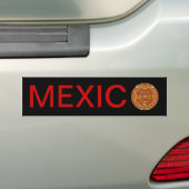 Aztec Calendar Stone of Sun Stone of Mexico. Bumpersticker (Op auto)