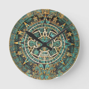 Aztec Calendar Wall klok