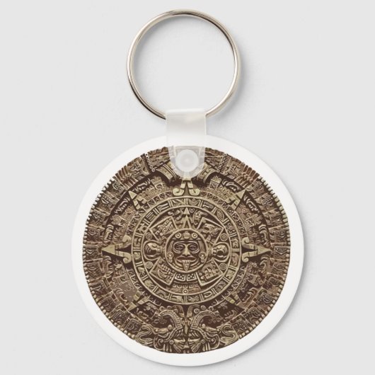 Aztec Calender Sleutelhanger (Voorkant)