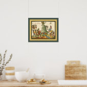 Aztec ~ Chapultepec Hill ~Archeology ~Tovar Codex~ Poster (Keuken)