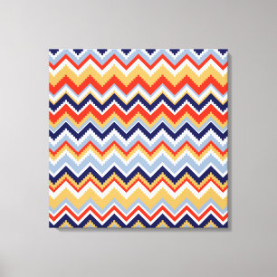 Aztec Chevron #11 in VictoriaShaylee Canvas Afdruk