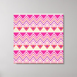 Aztec Chevron #12 in VictoriaShaylee Canvas Afdruk