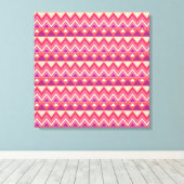 Aztec Chevron #2 in VictoriaShaylee Canvas Afdruk (Insitu (Houten vloer))