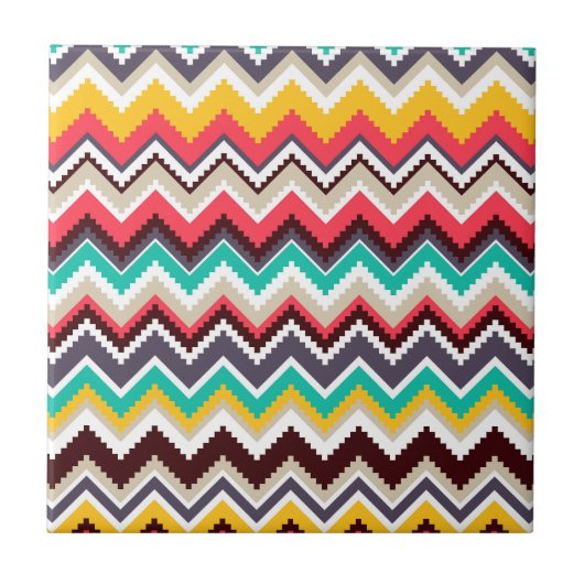 Aztec Chevron #3 @ VictoriaShaylee Tegeltje (Voorkant)
